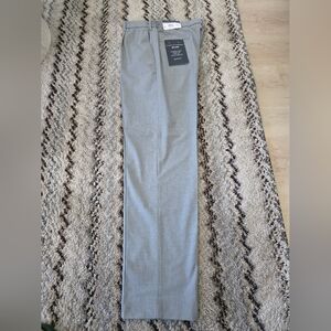 Tommy Hilfiger Mens Dress Pants 36x34 Wrinkle Free Grey Career $95 Relax Fit